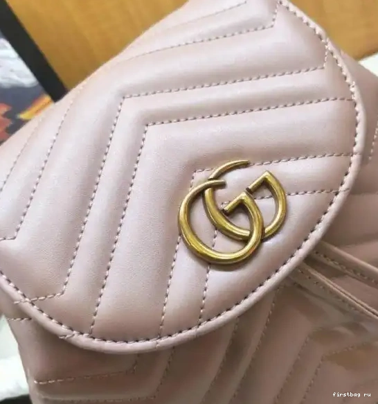First bag ru Marmont 528129 Gucci matelassé GG backpack 0522